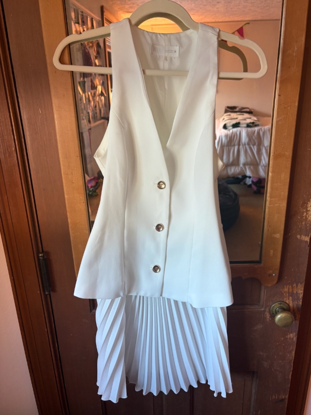Zara white dress